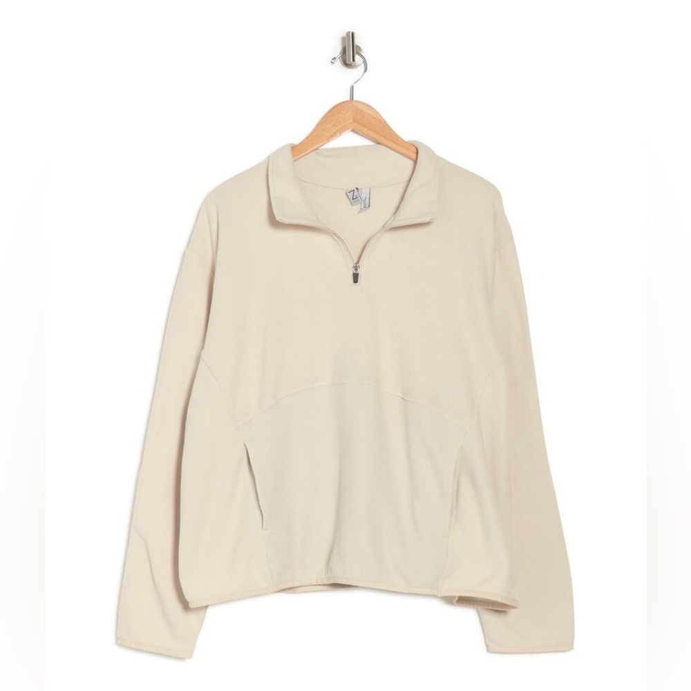 Z by Zella Free Pass Polar Fleece Quarter-Zip Pullover